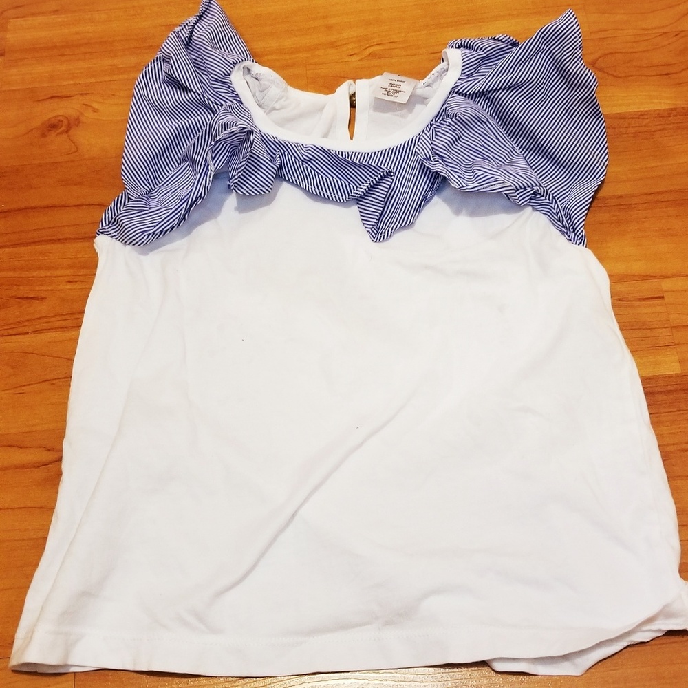 JCrew- Seersucker and white t-shirt